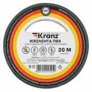 Изолента ПВХ 0.13х15мм 20м черн. Kranz KR-09-2606