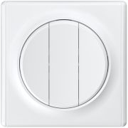 Выключатель 3-кл. СП Florence 10А IP20 механизм бел. (1E31901300) OneKeyElectro 2172780