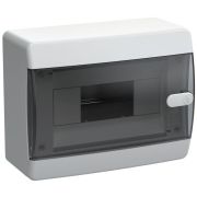 Корпус ЩРН-П-8 UNION Compact IP41 черн. прозр. дверь пластик. IEK UIC-KP12-N-08-41-K01