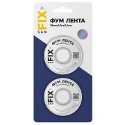 Лента ФУМ 19х0.1х12000х0.3г/куб.см 55/25мм (блистер 2шт) SANFIX RTP 41217