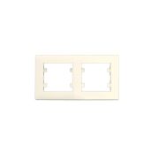 Рамка 2-м Karea RIZZ крем Makel 88010702