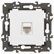 Розетка компьютерная Elegance 14-3107-01М RJ45 матов. бел. Эра Б0065763