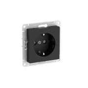 Розетка AtlasDesign 16А с заземл. защ. шторки быстрозажим. клем. механизм карбон SE ATN001045S