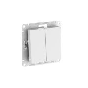 Выключатель 2-кл. AtlasDesign (сх. 5) 10AX быстрозажим. клем. механизм бел. SE ATN000151S