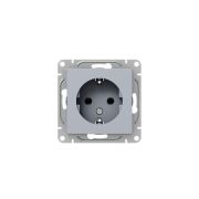 Розетка СП Эпика 16А с заземл. без защ. шторок механизм алюм. EKF UP1-SOA-110