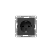 Розетка СП Эпика 16А с заземл. без защ. шторок механизм черн. EKF UP1-SOB-110
