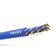 Кабель витая пара U/UTP 4х2х24AWG(0.57мм) кат.6 LSZH TOKOV PRO Fluke tested (м) TOKOV Eletrcic TKP-C08-U/UTP-42-6-305-LSZH