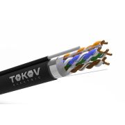 Кабель витая пара F/UTP 4х2х24AWG(0.48мм)+тросс кат.5E PE Fluke tested (м) TOKOV Eletrcic TKE-C05-F/UTP-42-5E-305-ODC