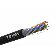 Кабель витая пара U/UTP 4х2х24AWG(0.51мм) кат.5E PE TOKOV PRO Fluke tested (м) TOKOV Eletrcic TKP-C05-U42-5E-305-OD