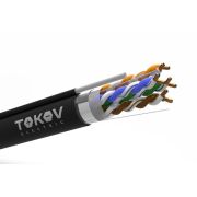 Кабель витая пара F/UTP 4х2х24AWG(0.51мм)+тросс кат.5E PE TOKOV PRO Fluke tested (м) TOKOV Eletrcic TKP-C05-F42-5E-305-ODC