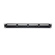 Патч-панель 19 1U кат.6 неэкранир. 24 порта RJ45 Dual IDC TOKOV ELECTRIC TKE-PP-6-1U-24P-UTP