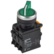 Переключатель 2 полож. 1НО+1НЗ с подсветкой зел. MASTER IEK MI-SW60-11XD-3-14-2-K06