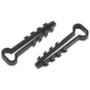 Дюбель-хомут 5-8мм для плоского кабеля NO-224-554 черн. (уп.100шт) Эра Б0066280