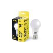 Лампа светодиодная A60 20Вт грушевидная 230В 3000К E27 IEK LLE-A60-20-230-30-E27