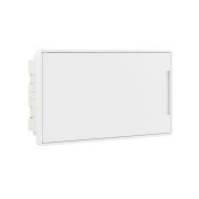 Щиток встраиваемый Фрейм (FRAME) 18мод. с бел. дверцей с 2 шинами PEN на 8 и 10 отверст. бел. DKC F18B1WW