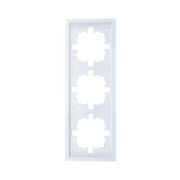 Рамка 3-мест. горизонт. ZIMA бел. LEZARD 704-0200-148