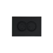 Розетка 2-мест. с/з СП ZIMA IP20 16А ПБТ безвинт. зажим черн. бархат LEZARD 704-4200-127BQC