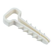 Дюбель-хомут 6х12мм для плоского кабеля нейлон бел. (уп.100шт) IEK UDH14-06-12-100-K01