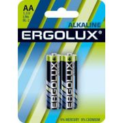 Элемент питания алкалиновый AA/LR6 1.5В Alkaline BL-2 (блист.2шт) Ergolux 11747