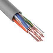 Кабель витая пара U/UTP кат.5E 4х2х24AWG solid CU PVC сер. (м) Rexant 01-0043