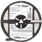 Лента светодиодная 71 763 NLS-3528CW60-4.8-IP65-12V R5 4.8Вт/м (уп.5м) Navigator 71763