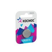 Элемент питания литиевый CR2016 1хBL (блист.1шт) КОСМОС KOC20161BL