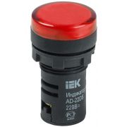 Лампа светосигнальная AD22DS d22мм 230В красн. IEK BLS10-ADDS-230-K04