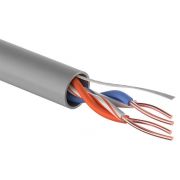 Кабель витая пара U/UTP кат.5E 2х2х24AWG solid CCA PVC сер. (м) PROCONNECT 01-0022-3