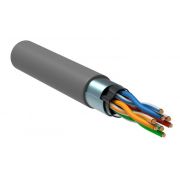 Кабель витая пара F/UTP кат.5E 4х2х24AWG solid PVC сер. (м) ITK LC1-C5E04-311