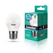 Лампа светодиодная LED8-G45/845/E27 8Вт шар 4500К бел. E27 750лм 170-265В Camelion 12394