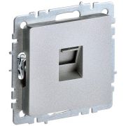 Розетка компьютерная СП RJ45 кат.5E BRITE РК10-БрА механизм алюм. IEK BR-K10-1-K47