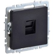 Розетка компьютерная СП RJ45 кат.5E BRITE РК10-БрЧ механизм черн. IEK BR-K10-1-K02