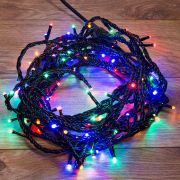 Гирлянда светодиодная управляемая«Нить» 20м 200LED мультиколор 20Вт 220-240В IP65 8 режимов провод ПВХ черн. (нужен контроллер 217-204) Neon-Night 303-149